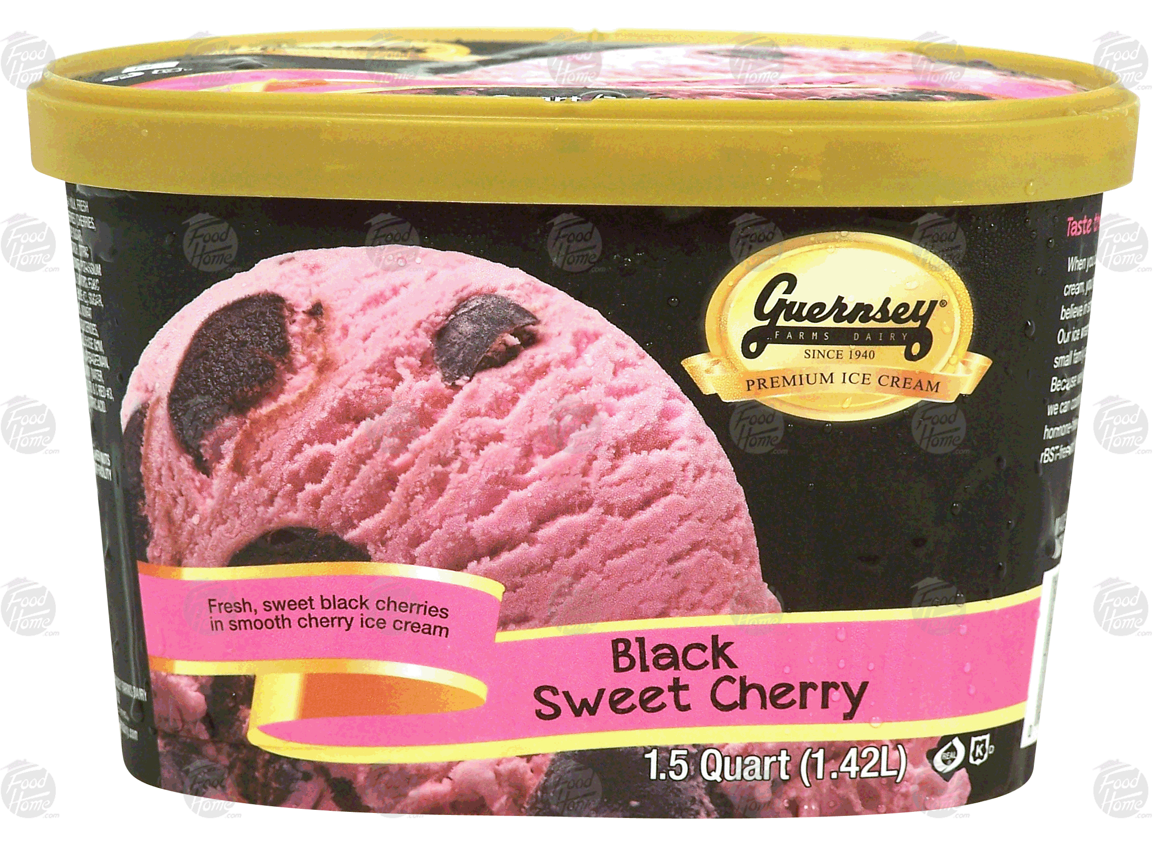 Guernsey  black sweet cherry ice cream Full-Size Picture